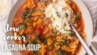 Soupe lasagne à la mijoteuse (rapide et facile !)
