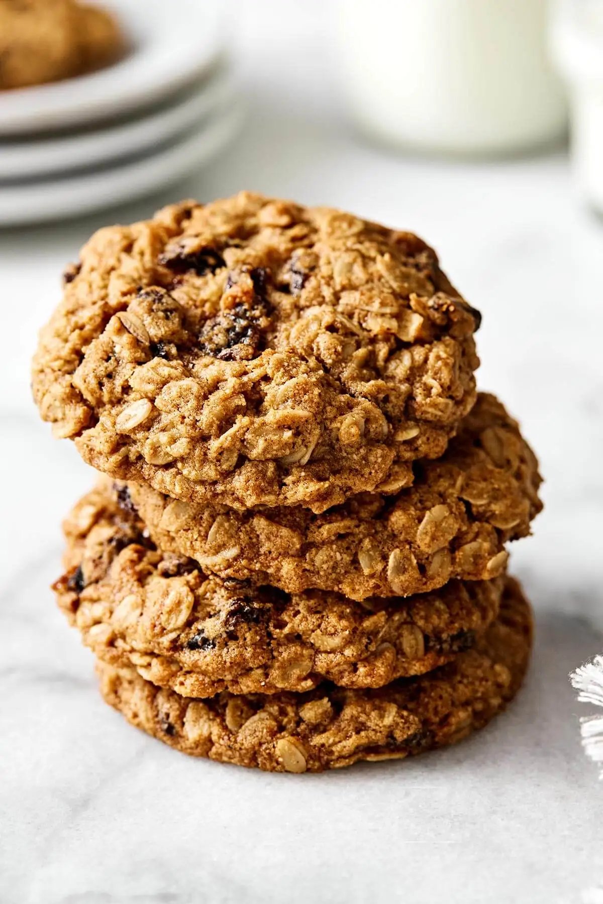 Biscuits à l'avoine et raisins.