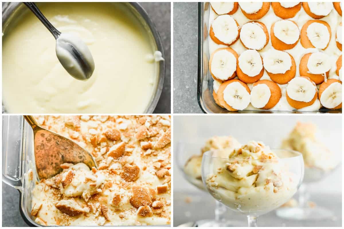 Cette recette de pudding à la banane facile est préparée facilement sur la cuisinière puis réfrigérée et superposée avec des bananes fraîches et des biscuits Nilla. C'est un dessert économique préparé avec des ingrédients de base mais absolument délicieux !