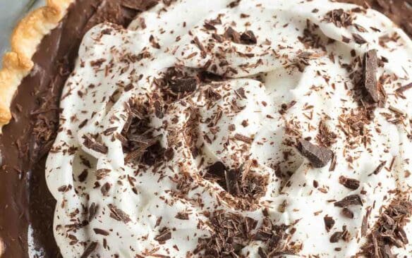 tarte au pudding au chocolat noir faite maison