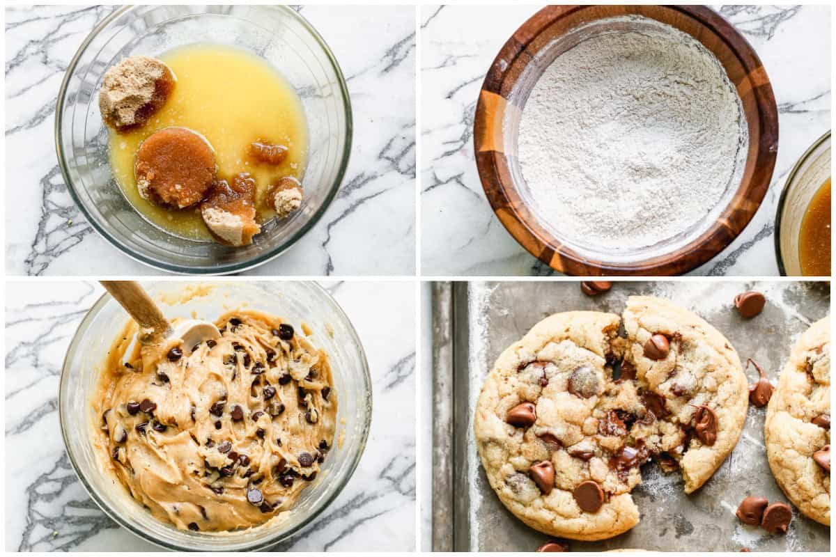 Découvrez comment faire des cookies aux pépites de chocolat maison en réalisant la meilleure pâte à cookies et en cuisant. Appréciez leur moelleux, leur tendreté et leur délicieux goût pendant des jours !