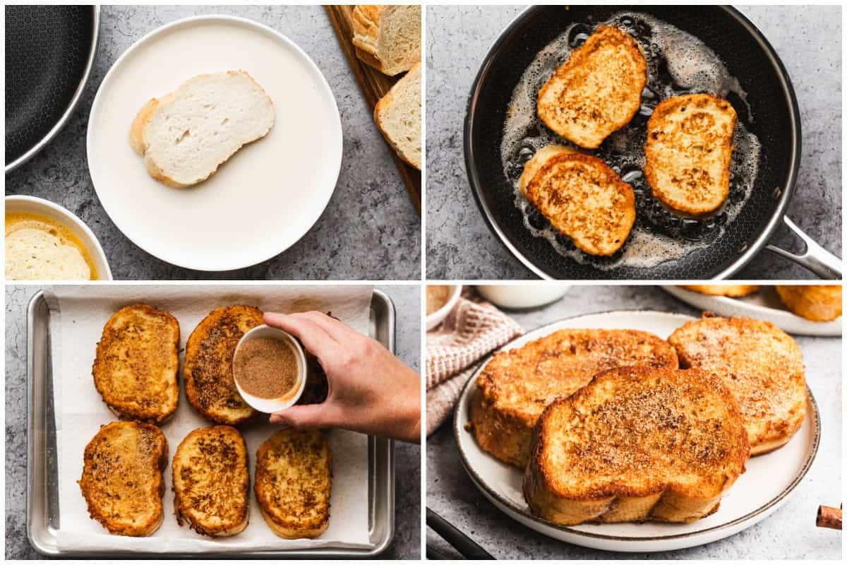 Faire des Torrijas est si facile avec juste des ingrédients de base que vous avez déjà. Cela donne la recette de tartines perdues la plus délicieuse, mais à la mode espagnole. Servez-les pour le brunch ou le dessert !