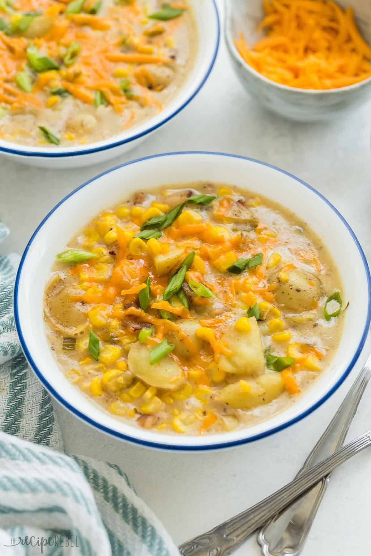 Chowder de maïs à la mijoteuse Instant Pot