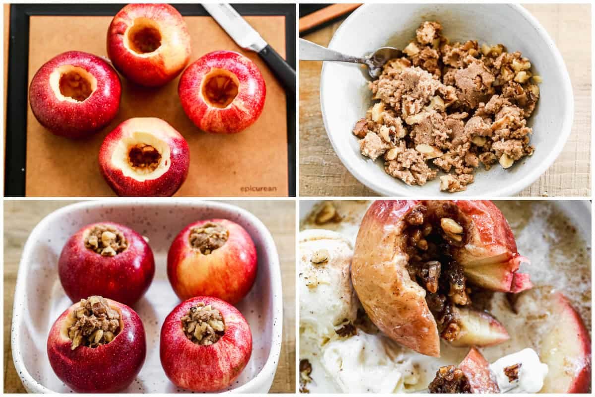 Découvrez comment faire des pommes au four avec seulement quelques ingrédients de base ! Cela ne prend que quelques minutes de préparation et c'est facile à faire pour un petit ou grand groupe. Servez-le avec de la glace à la vanille.
